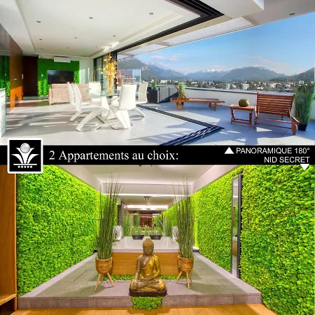 Appartement Panoramique 180 Et Montagne Et Nid Secret Romantique Annecy